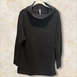Free People Black Ottoman Tunic Pullover